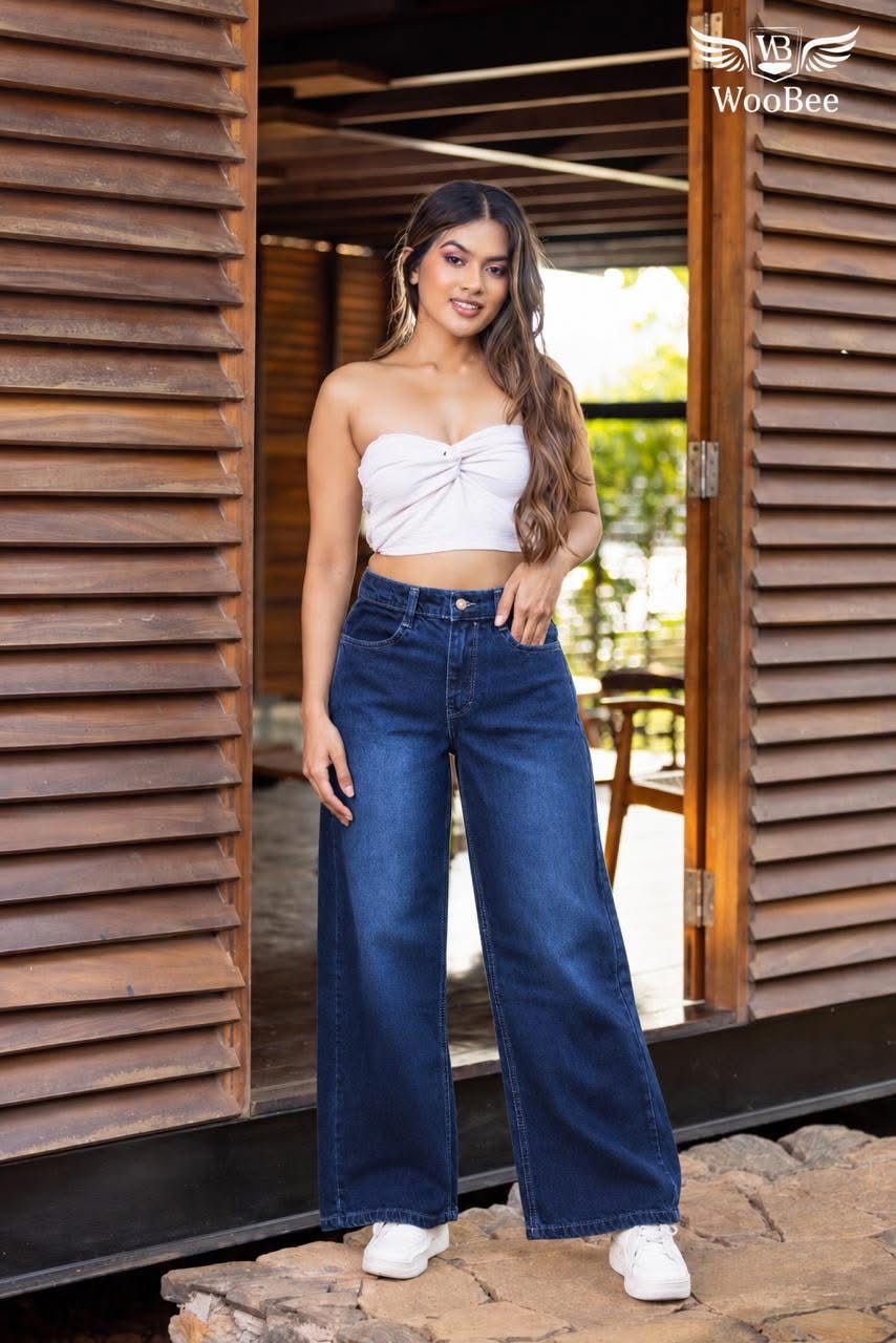 HIGHWAIST WIDE LEG JEANS 3 HIGHWAIST WIDE LEG JEANS - Image 3