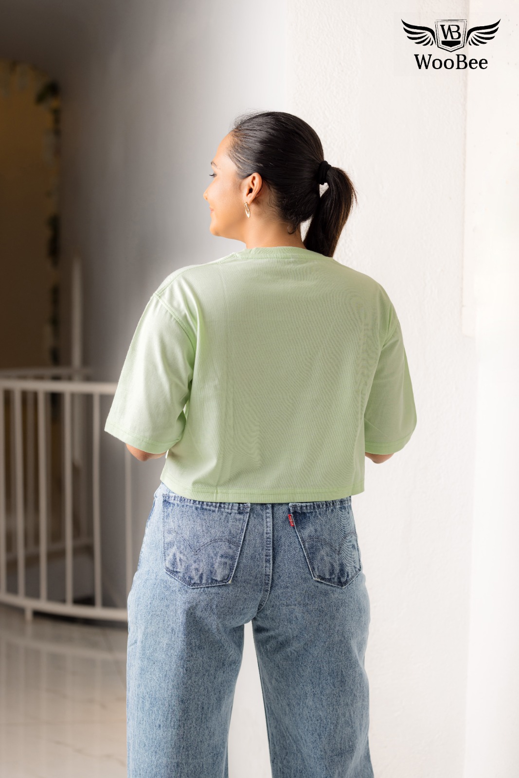 OVERSIZE 220GSM CROP TOP 2 OVERSIZE 220GSM CROP TOP - Image 2