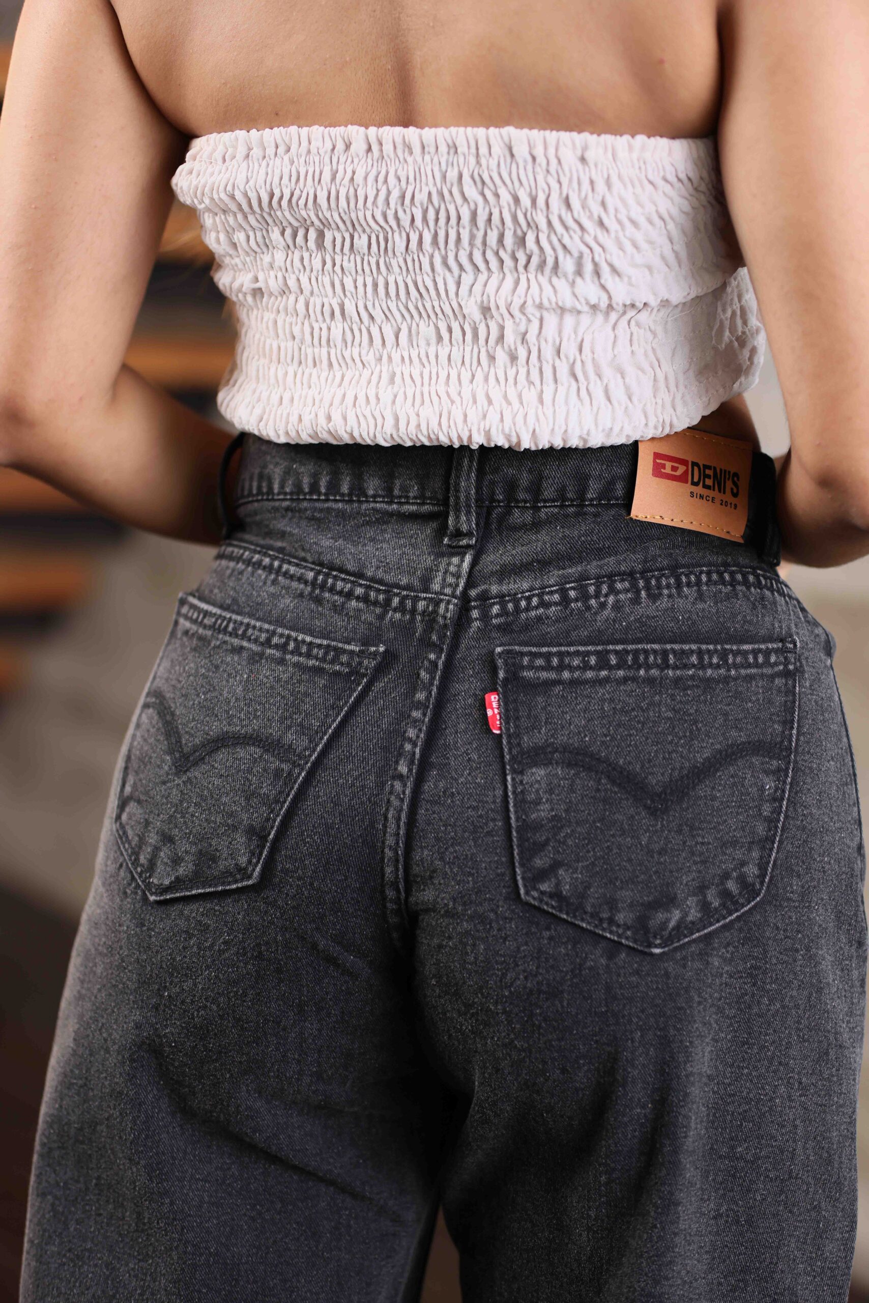 TRENDY ACID WASHED RAW EDGE WIDE LEG JEANS 6 TRENDY ACID WASHED RAW EDGE WIDE LEG JEANS