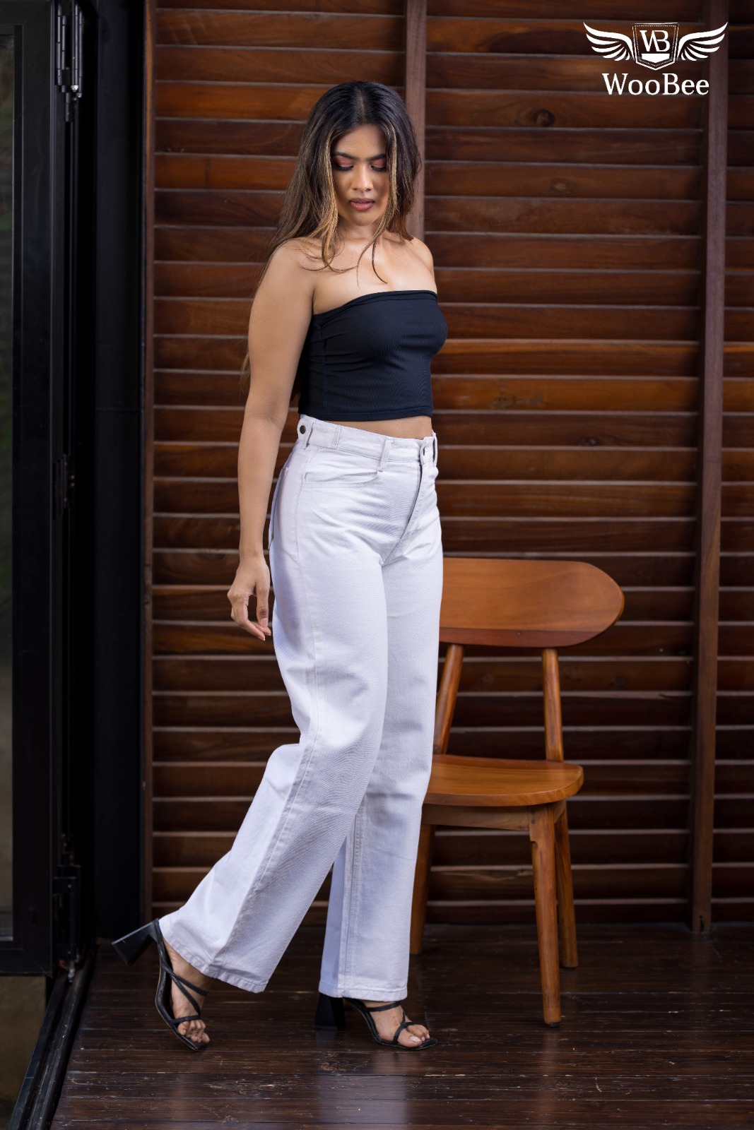 WHITE COLOR WIDE LEG TROUSER 5 WHITE COLOR WIDE LEG TROUSER