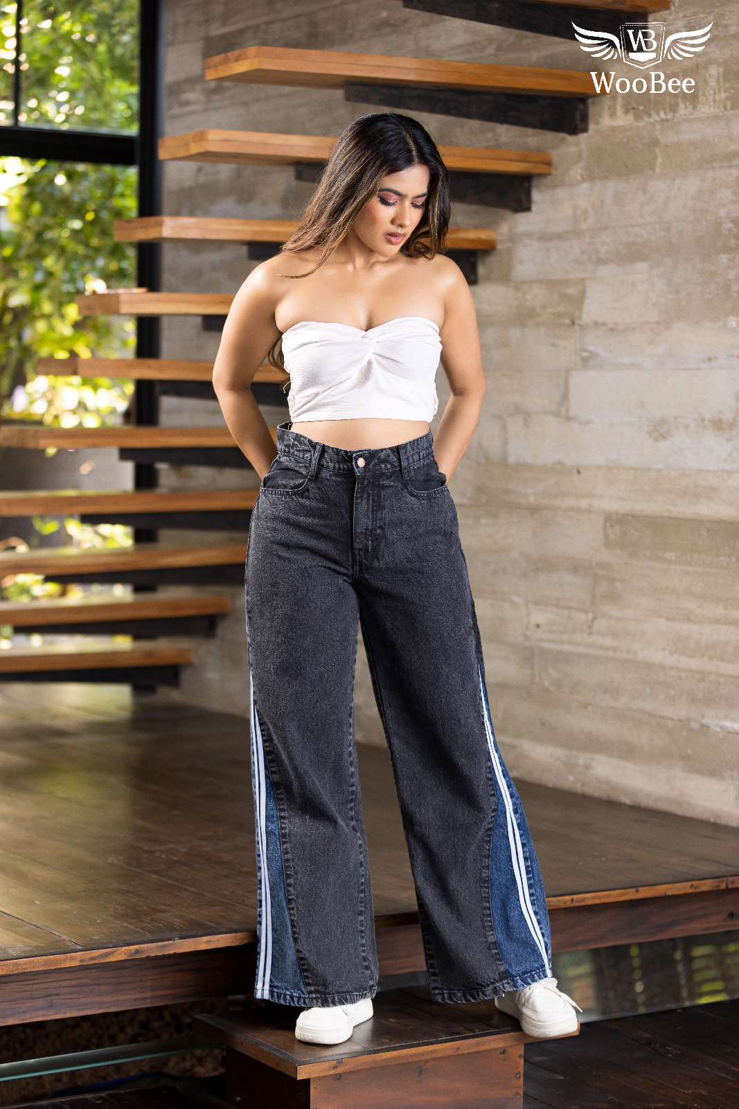ACID WASHED DRIFT FLOW JEANS 4 ACID WASHED DRIFT FLOW JEANS - Image 4
