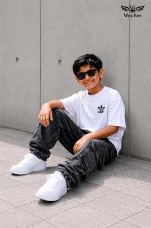 Kids Cargo Wide Leg jeans